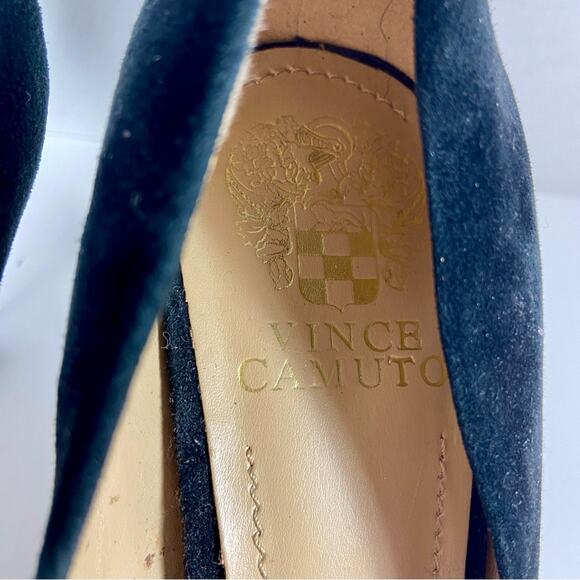 Vince Camuto Dark Suede Heels - Picture 7 of 10